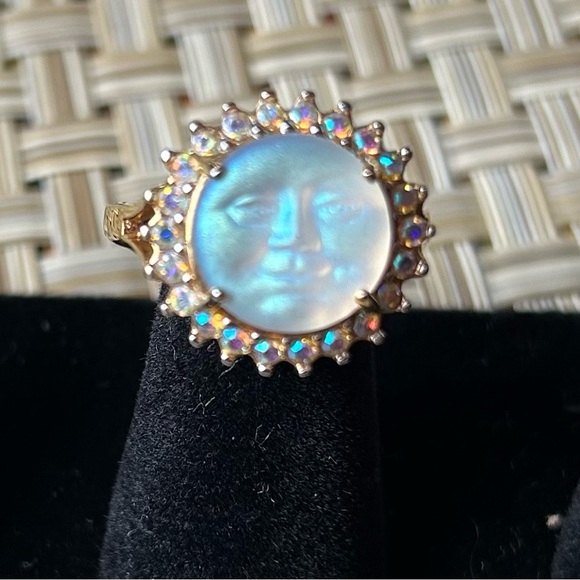 Boutons De Manchette Vintage Années 70 - Ton Or Et Finition Opalescente - Modèle 2117 - Occasion